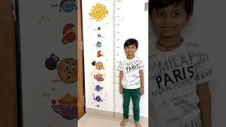This Wall Sticker Turns Height Tracking into a Fun Game #kidsgrowth #activitiesforkids #walldecor
