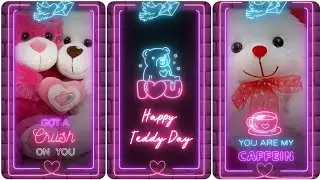 Happy Teddy Day - Full screen status - teddy day spacial whatsapp status - by Ilyas soneji