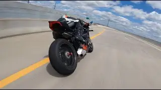 Ducati Panigale V4 SP2 vs Yamaha FZ07 | Ride in 4k