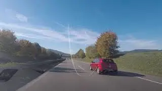 Driving to Freiburg, Baden-Wurttemberg