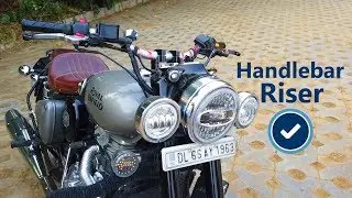 Royal Enfield New Handlebar Risers Setup - King Indian - King Indian