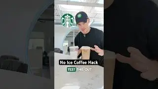 Starbucks No Ice Hack! Get way more coffee ☕️ #starbucks #coffee