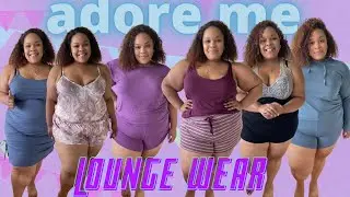 PLUS SIZE LOUNGEWEAR! ADORE ME - TRY ON HAUL SLEEPWEAR REVIEW | 2021