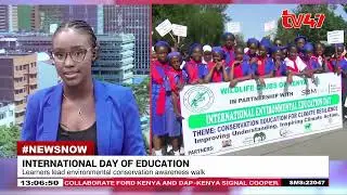 Nakuru students mark International Education Day with Environment Awareness march