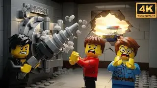 LEGO City Bank Vault Drill Jammed (Crooks Trapped!) 🏦🔩