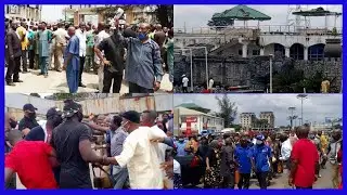 WAHALA!!!! Hoodlums Attack Imo Retirees During Protest Against Unpaid Pensions
