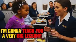 Little Black Girl Shuts Down Racist Flight Attendant After Being Served Spoiled Food in First Class
