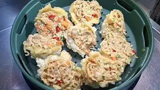 RESEP TAHU WALIK ISIAN AYAM CINCANG  DAN MIE⁉️ CEMILAN ENAK GURIH! 