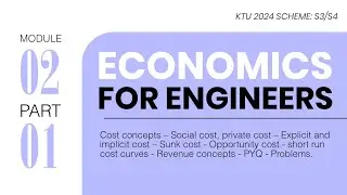 Part 1 of 2 | Module 02 | Economics For Engineers | KTU S3/S4 2024 Scheme 