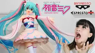 Hatsune Miku ESPRESTO est-Dress & Hair (Racing Kimono 2019 Ver.) Unboxing - Banpresto