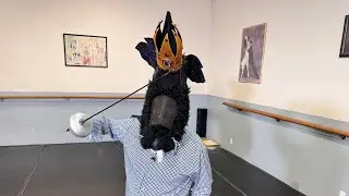 T.A. Walker plays Rat King at Paris Ballet&rsquo;s Nutcracker Rehearsal