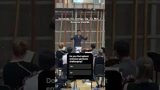 Conducting Workshop | Dvoř&aacute;k Serenade for Strings