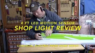 Обзор 4-футового светодиодного магазина с датчиком движения &mdash; Commercial Electric From Home Depot