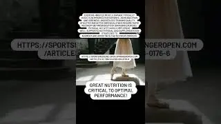 Nutrition is key! #sports #dance #fuel