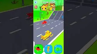 Shape-shifting Lv-1054 Funny Race Gameplay new hyper casual games #shapeshifting #gameplay #shorts