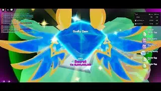 I HATCHED A SHINY GODLY GEM ON CAMERA IN BUBBLE GUM SIMULATOR INFINITY (1 in 10b)