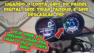 Como Instalar o Fio do Conta Giro/ Rpm do Painel Digital na Cg Titan e Fan!!