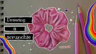 scrunchie drawing🔥 | 5 hours in 1 second | kanchan | kanchan.drawss