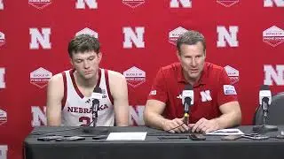 Nebraska Basketball: Fred Hoiberg and Pryce Sandfort talk loss to Illinois