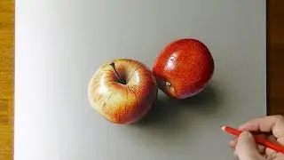 Невероятные яблоки - 3д рисунок