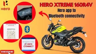 Hero Xtreme 160r 4v pro Hero app connect | Bluetooth connectivity | Detailed Video🔥🔥