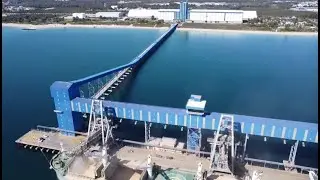 Stunning Aerial Drone Footage &ndash; Kwinana Bulk Grain Terminal & Ship Loading WA