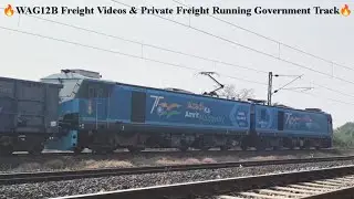 5-in-1 WAG12B Freight Trains Loaded & Empty Rake Actions | INDIAN RAILWAYS 
