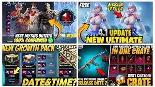 NEXT MYTHIC FORGE BGMI 4.1😍| NEXT ULTIMATE SET 4.1 LEAKS🥶| GROWTH PACK REFRESH BGMI😱| AKM HELLFIRE😈