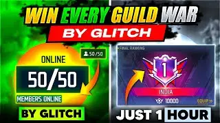 WIN EVERY GUILD WAR MATCH BY GLITCH 😱TOP 1 INDIA IN 3 HOUR || FREE FIRE 🔥