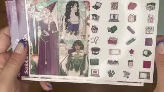Sticker Haul: @scribbleprintsco July 2025 Mystery Kit, Royal Court with Gilded foil bundle