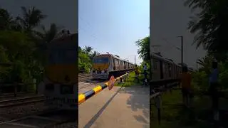 Yellow Face BEML Emu Local Train Passing Out Railgate #Shorts #viralshorts #easternlifelines