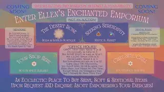 FRIDAY ~ ELLEN'S ENCHANTED EMPORIUM ~ (08/08/25) ~ SOFT OPENING + July B-Day & Community TU Wheels