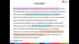 Reflective writing