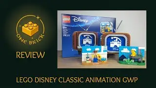 ✨🎬 LEGO Disney Classic Animation Scenes GWP | Build & Overview | One Brick 🎬✨