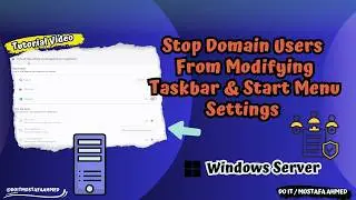 Prevent Changes to Taskbar and Start Menu Settings using GPO