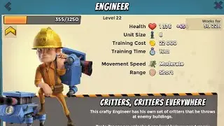 Boom beach new engineer critters critters everywhere critters