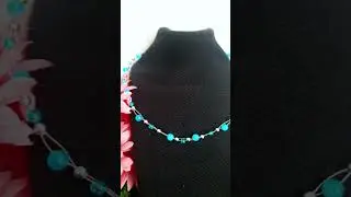 floating/invisible beads necklace, beaded necklace