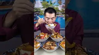 Yummy #70 : Eat roll belly braised pork belly 😋😋 #mukbang #food #porkbelly #eatingshow