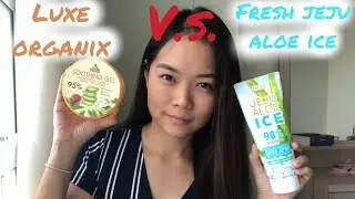 JEJU ALOE ICE SOOTHING GEL V.S. LUXE ORGANIX SOOTHING GEL