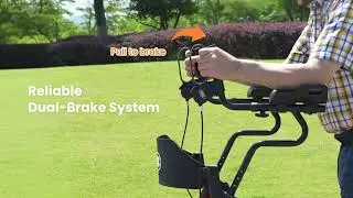 VOCIC Z22 Upright Rollator - Soft to Touch, Solid to Hold