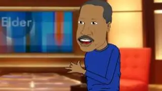 The Larry Elder Show Wrap Party Cartoon