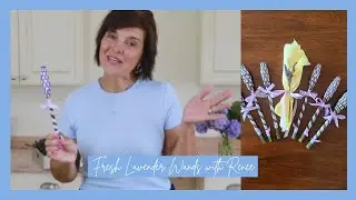 🪻Fresh Cut Aromatic French Lavender Wand | 🪻How to Make a Lavender Wand | Let's Make It with Renee