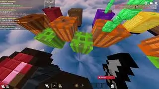 Bloxd io skywars with new monitor on my birthday :D