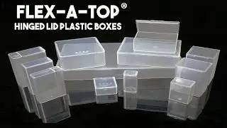 Flex-A-Top&reg;: Hinged Lid Plastic Boxes