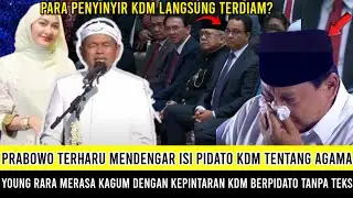 Prabowo Terharu Mendengar isi Pidato KDM Tentang Agama, Yong Rara Sampai Kagum Dengan Kepintaran KDM