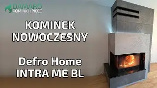 Kominek nowoczesny - Defro Home Intra ME BL - Damaro Kominki i Piece - Kominki Wodzisław Śląski