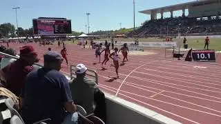 Ian Dossman, 100 Meters, 2025 Mt. Sac Relays, 4-19-2025