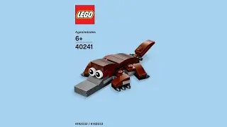 LEGO 40241 Instructions | Monthly Mini Model Build | Platypus | March 2017 | Promotional