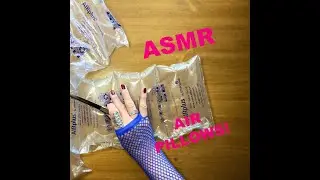 ASMR | air pillow bursting | soft plastic sounds | plastic tearing sounds | plastic handling