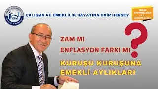 ZAM MI? ENFLASYON FARKI MI? KURUŞU KURUŞUNA EMEKLİ AYLIKLARI
